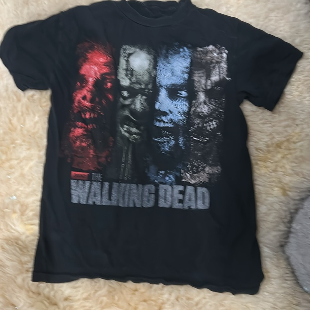 😊‎ Walking Dead Walkers Faces T-shirt Sz S